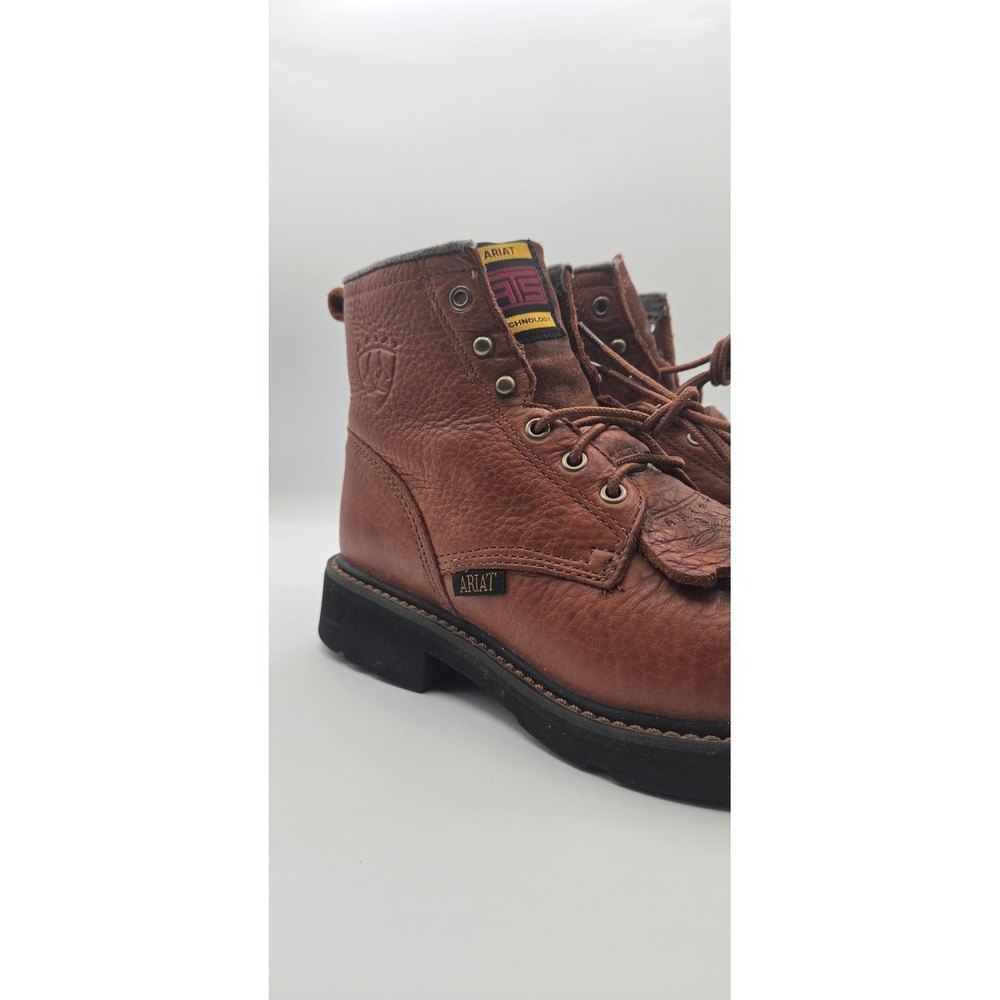 Ariat Cascade Women Boots 7.5 B Brown Leather Kiltie Lace Up ATS 31080 - Picture 12 of 14